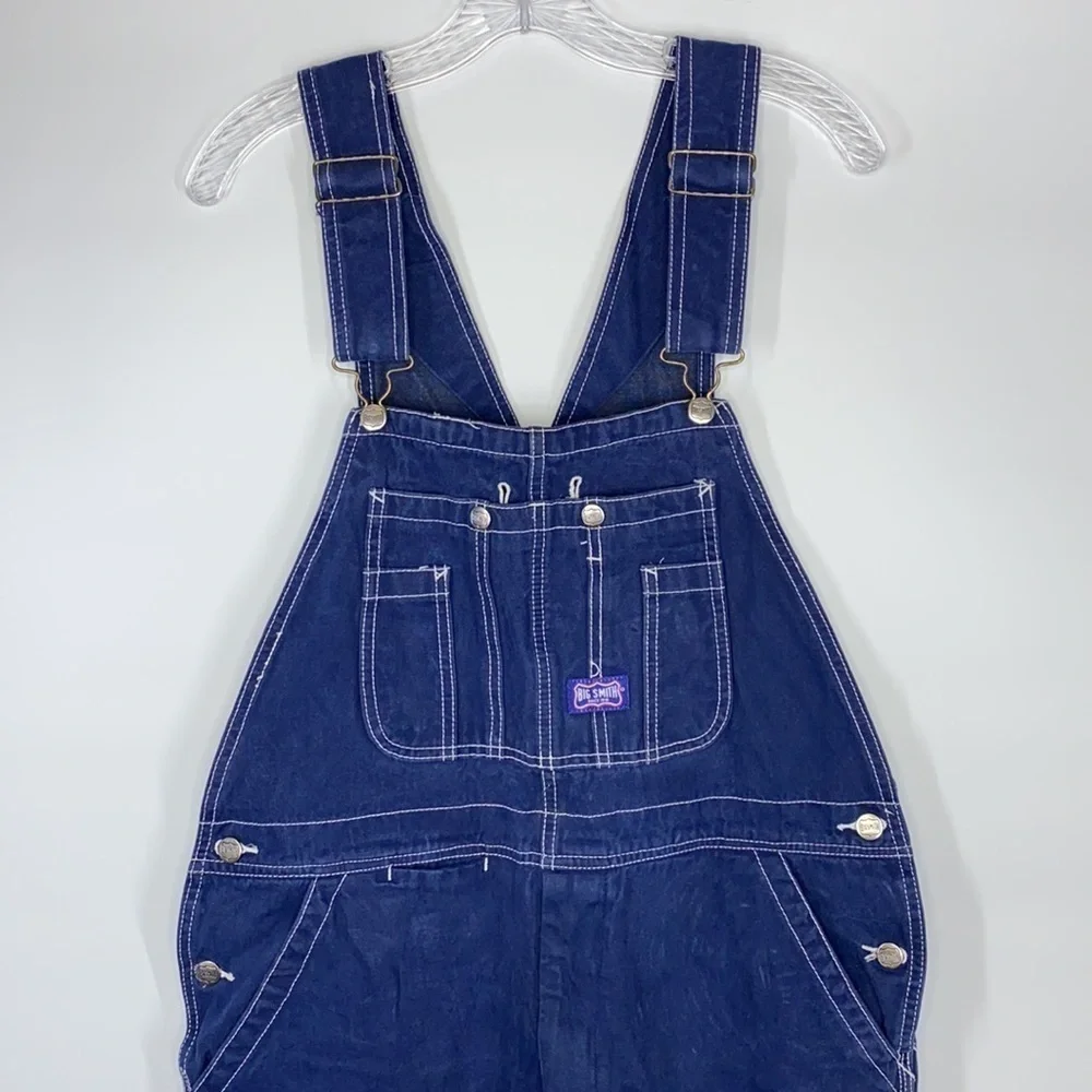 Big Smith Denim Hipster Carpenter Bib Overalls 36x32